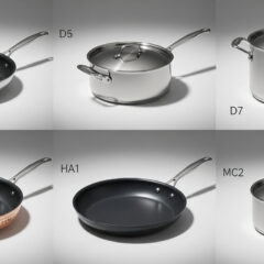 All Clad D3 vs D5 vs D7 vs Copper Core vs HA1 vs MC2 Cookware Set Comparison Chart