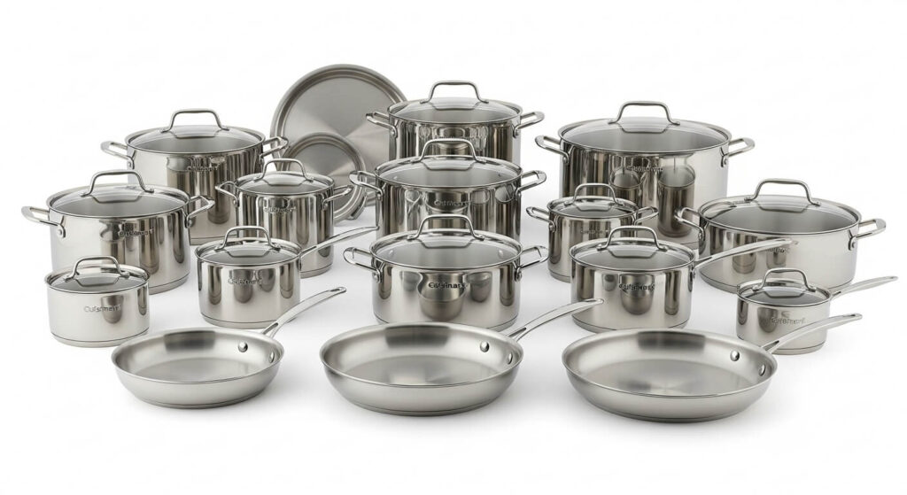 Best Overall Cuisinart Tri-Ply Stainless Steel Cookware Sets Best Overall Cuisinart Tri-Ply Stainless Steel Cookware Sets