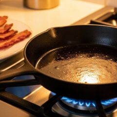 Flash Seasoning a Cast Iron Skillet: The Best Way to Build a Non-Stick Layer Between Batches of Bacon