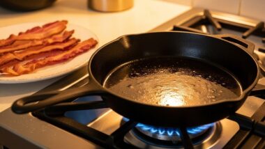 Flash Seasoning a Cast Iron Skillet: The Best Way to Build a Non-Stick Layer Between Batches of Bacon
