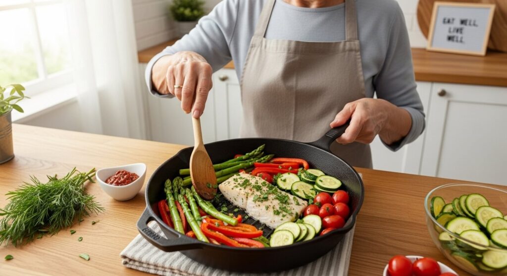 Heart-Healthy Skillet Cooking for Seniors with Arthritis Using Minimal Oil Heart-Healthy Skillet Cooking for Seniors with Arthritis Using Minimal Oil
