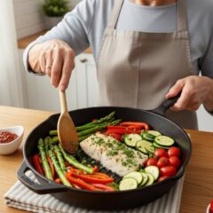 Heart-Healthy Skillet Cooking for Seniors with Arthritis Using Minimal Oil