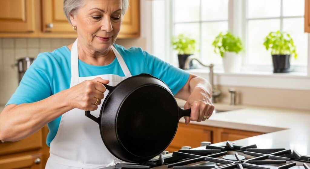 How Seniors with Arthritis Can Safely Lift Heavy Skillets Using Helper Handles How Seniors with Arthritis Can Safely Lift Heavy Skillets Using Helper Handles