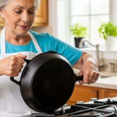 How Seniors with Arthritis Can Safely Lift Heavy Skillets Using Helper Handles