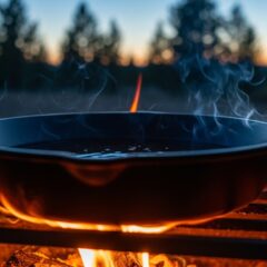 How to Season Your Cast Iron Skillet Over a Campfire