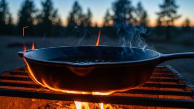 How to Season Your Cast Iron Skillet Over a Campfire