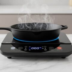 How to Season a Cast Iron Skillet Using a Portable Induction Burner