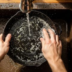 How to Season and Clean Your Cast Iron Skillet with a Salt and Oil Scrub