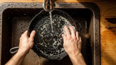 How to Season and Clean Your Cast Iron Skillet with a Salt and Oil Scrub