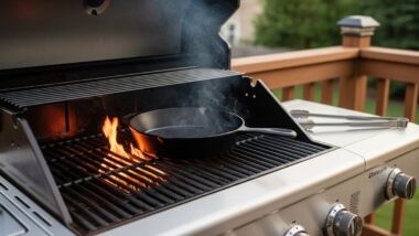 How to Use Your Gas Grill to Season a Cast Iron Skillet