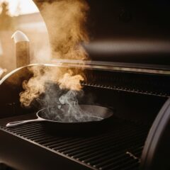 Seasoning a Cast Iron Skillet on a Pellet Grill