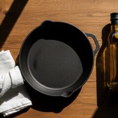 Seasoning a Cast Iron Skillet with Flaxseed Oil Is it the Best Way