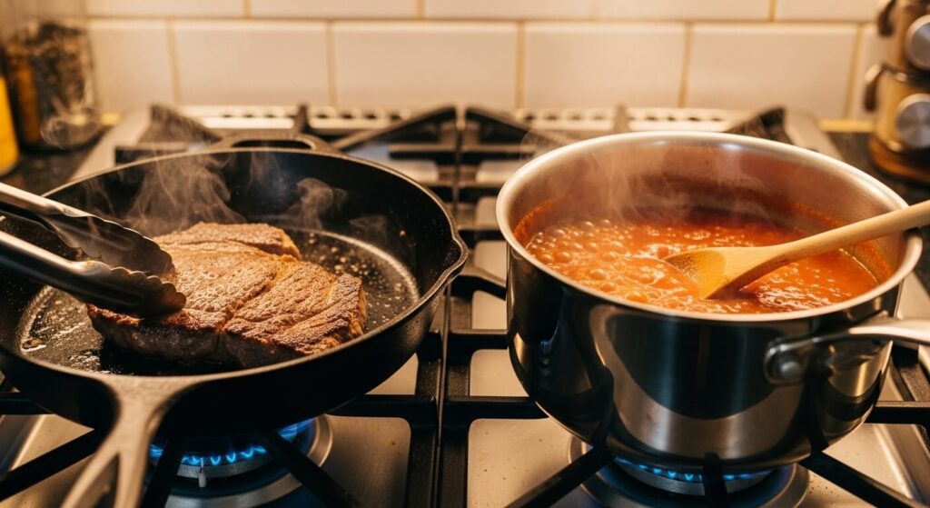Skillet vs Saucepan: Which Pan Should You Use? (Complete Guide) Skillet vs Saucepan Which Pan Should You Use (Complete Guide)