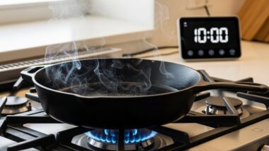 Stovetop Seasoning a Cast Iron Skillet in 10 Minutes