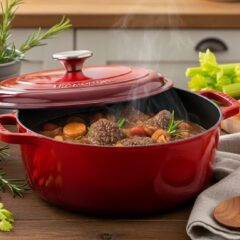Tramontina Braiser Review - Gourmet Enameled Cast Iron 4-Quart Covered Braiser