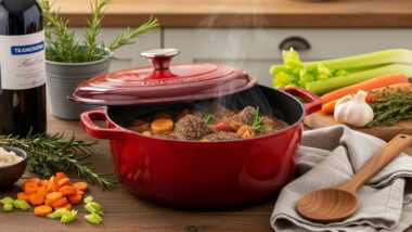 Tramontina Braiser Review - Gourmet Enameled Cast Iron 4-Quart Covered Braiser
