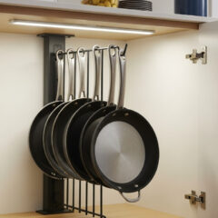 Vertical Skillet Storage A Senior’s Strategy to Avoid Arthritis Pain from Bending